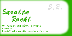 sarolta rockl business card